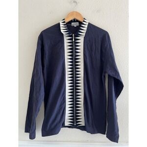Vintage 90s Freshjive Los Angeles Full Zip Sweater Shirt Mens L (M) Aztec Knit